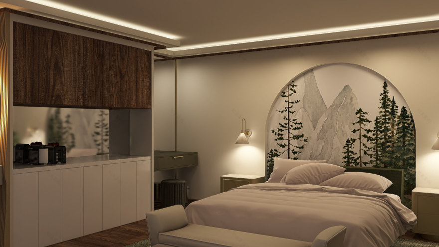 Golden Cabana Hotel 室内设计提案及渲染丨澳大利亚-12