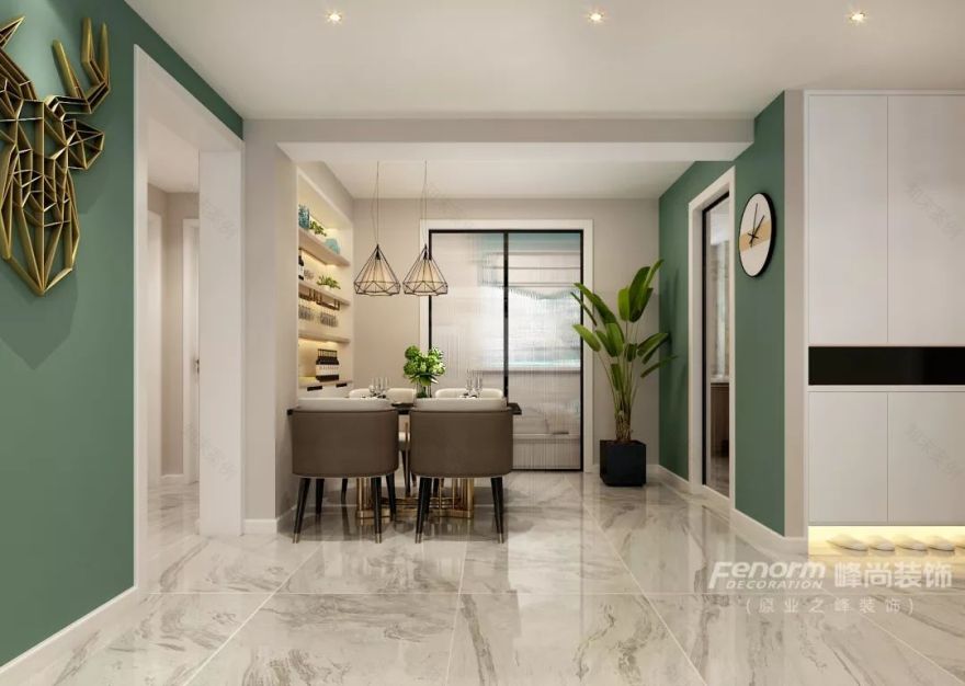 84㎡旧房翻新变 120㎡现代风,峰尚装饰王中英案例赏析-43