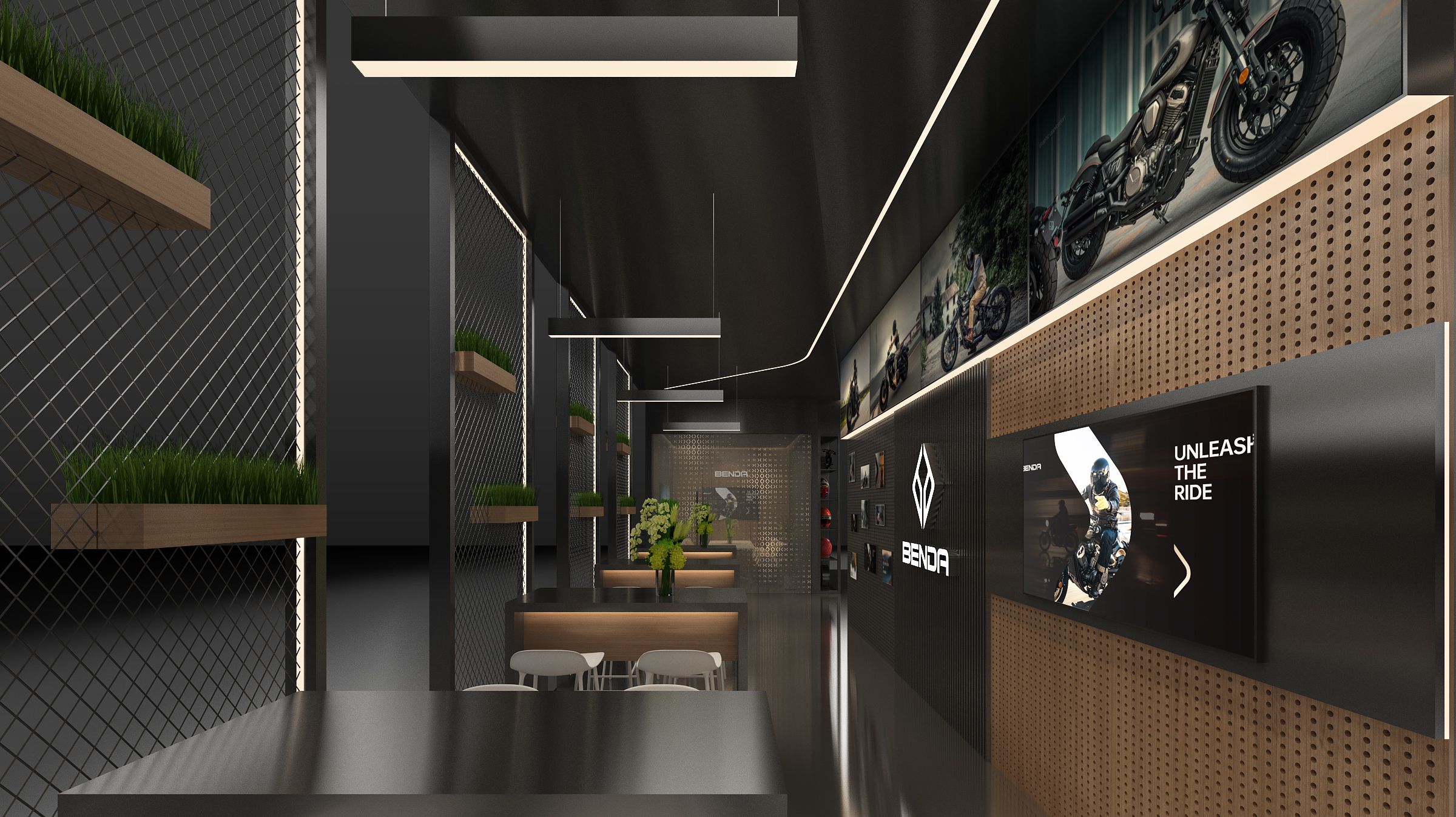 Benda 2025意大利米兰车展 BENDA 品牌科技质感展示空间-17