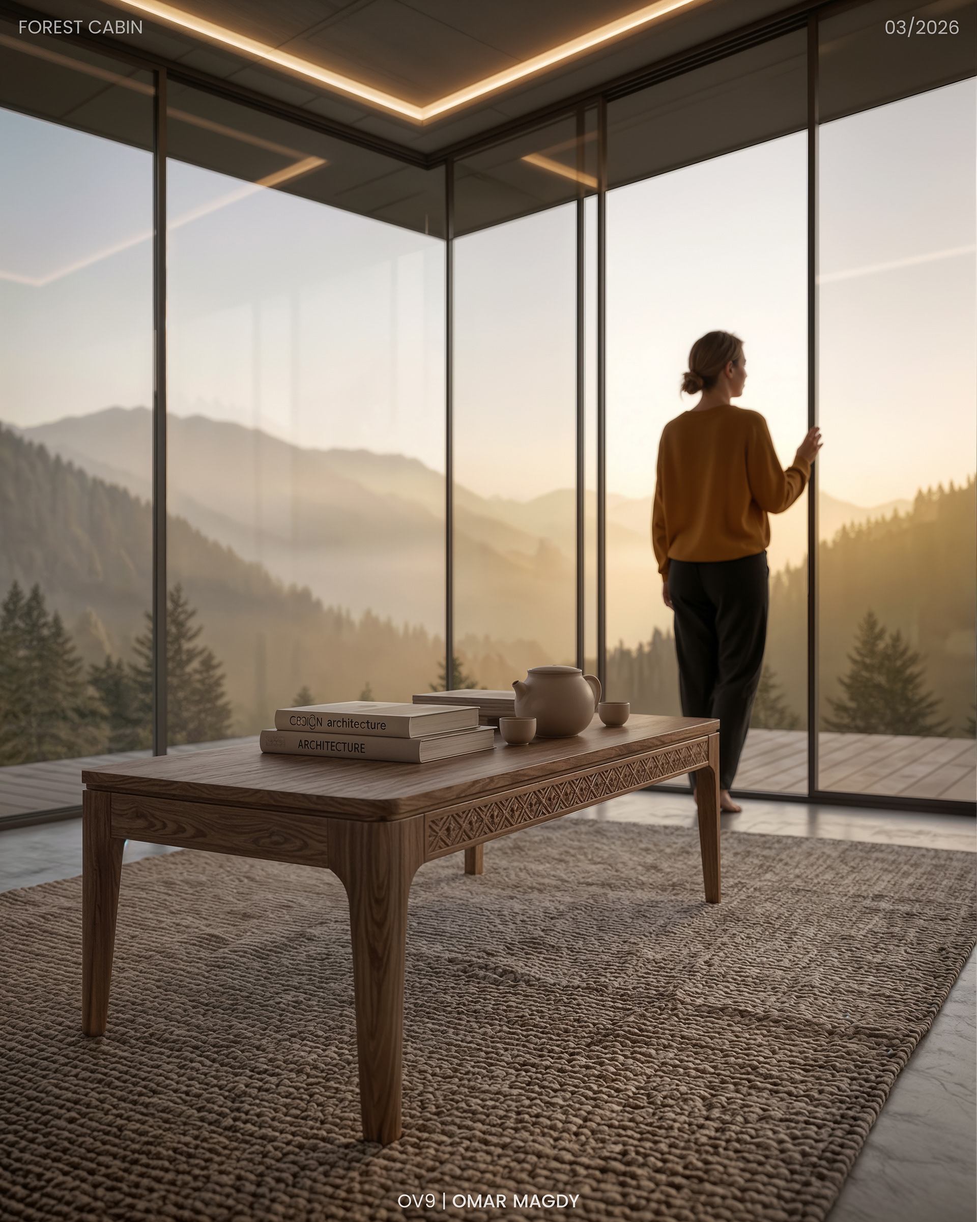 森林小屋 · 建筑可视化丨奥地利丨Nguyen Long（建模）,Omar Magdy（可视化）-11