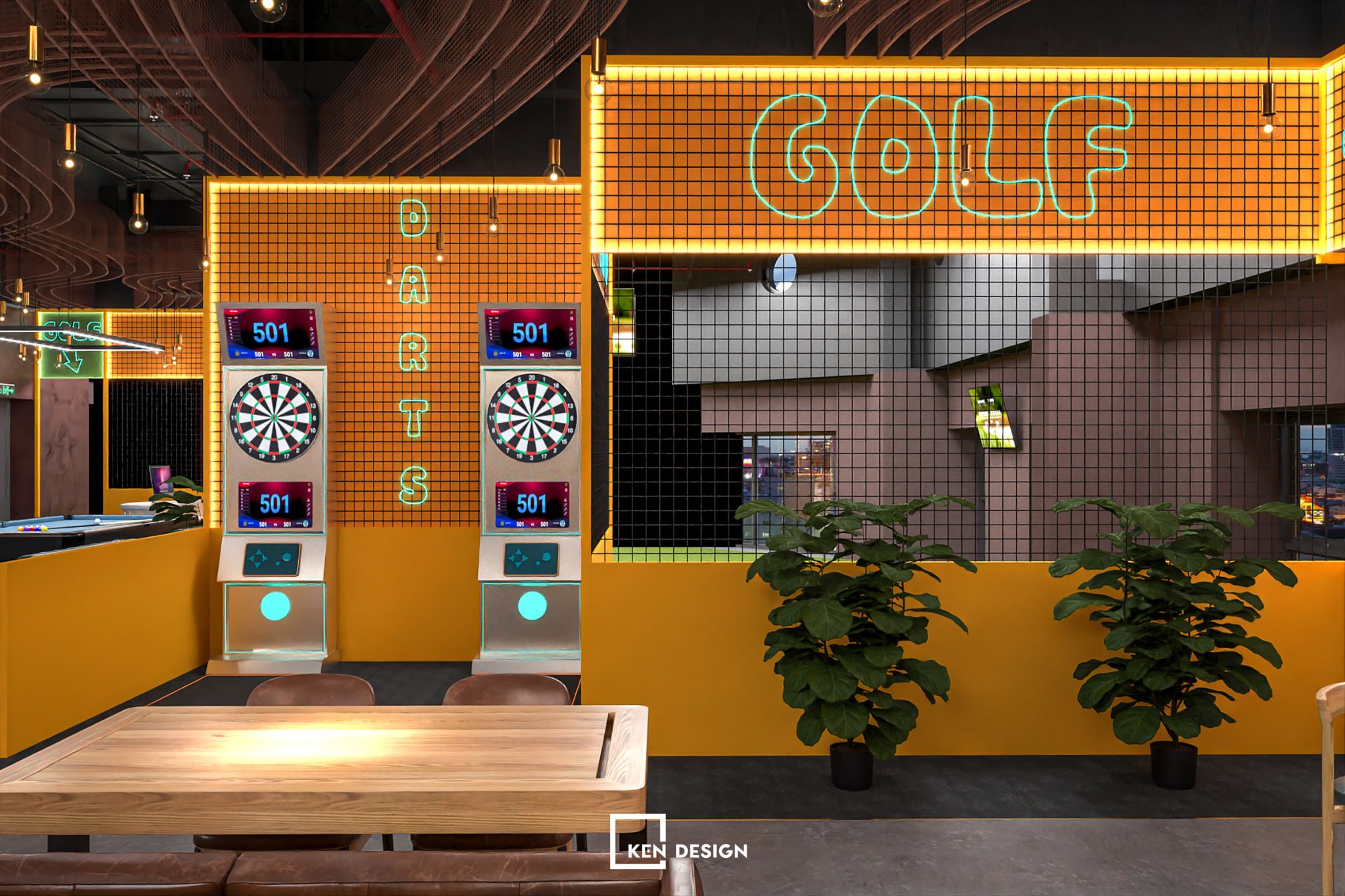 河内高尔夫  咖啡馆组合设计项目丨越南河内丨KenDesign-26