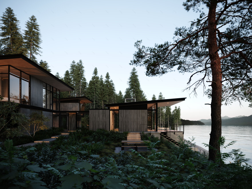 Surly Crab 现代海滨别墅丨美国华盛顿丨Eerkes Architects-23