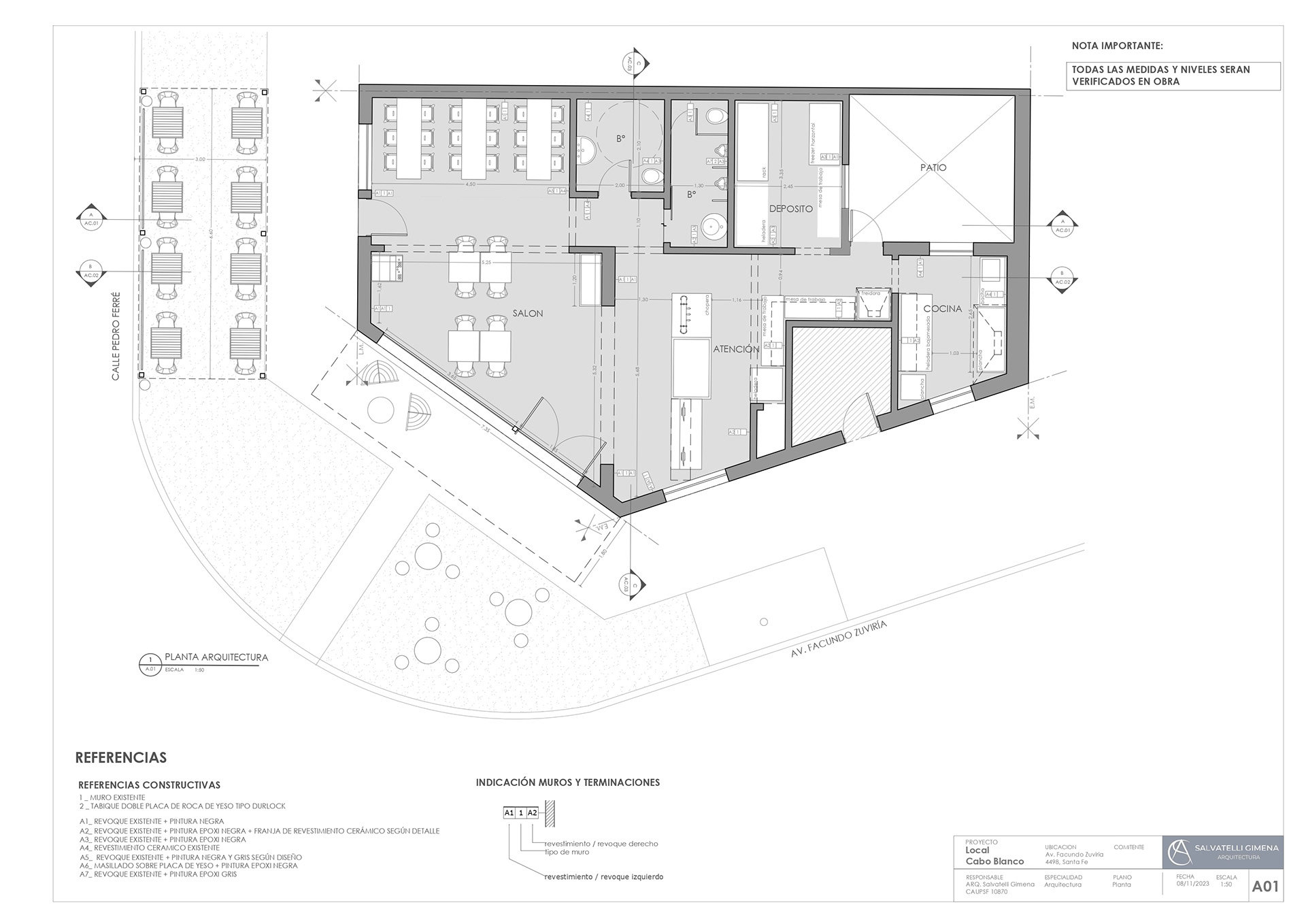 Cabo Blanco 快餐店室内设计丨阿根廷布宜诺斯艾利斯丨Arq. Gimena Salvatelli-8