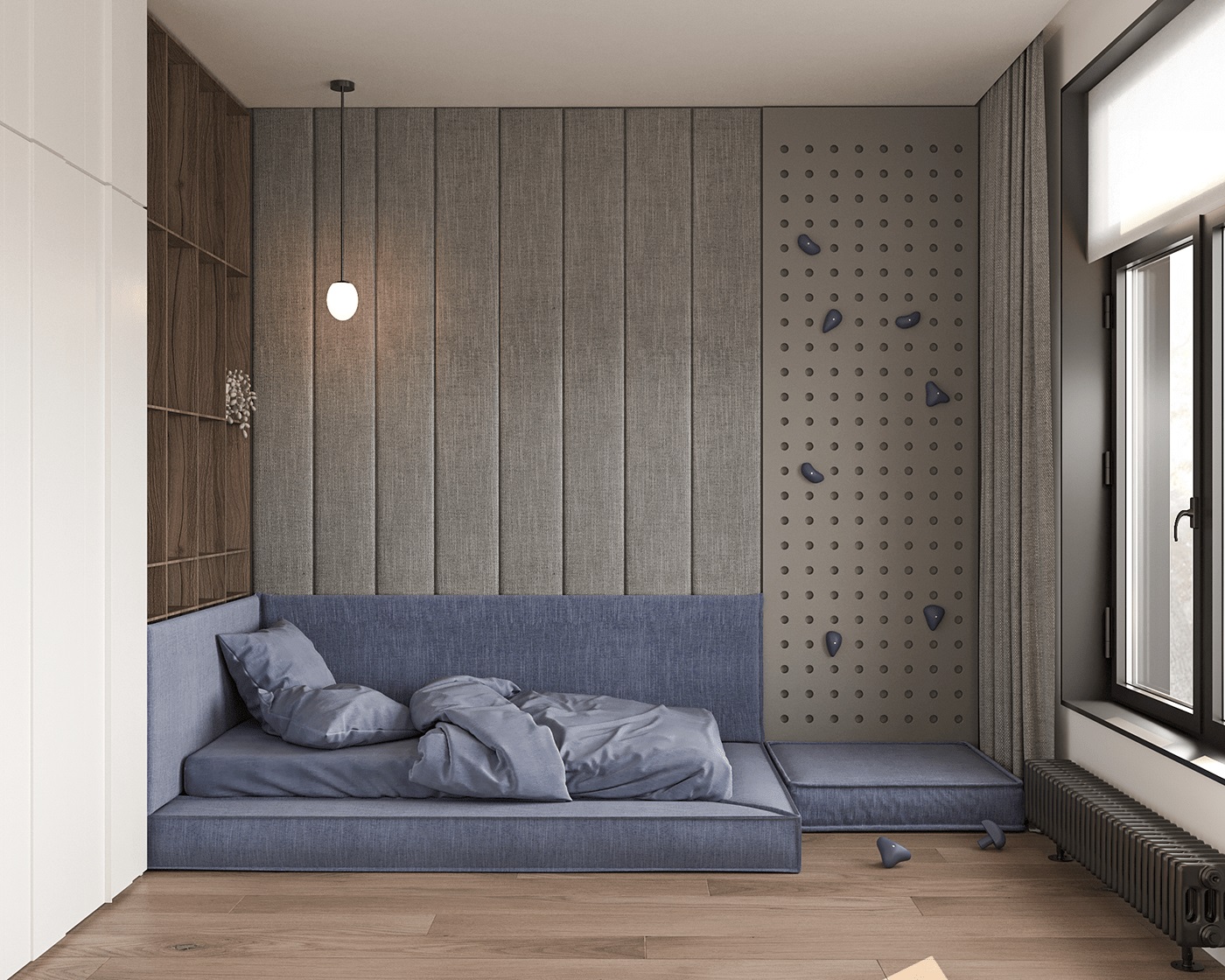 乌克兰基辅浅灰色线住宅设计-19