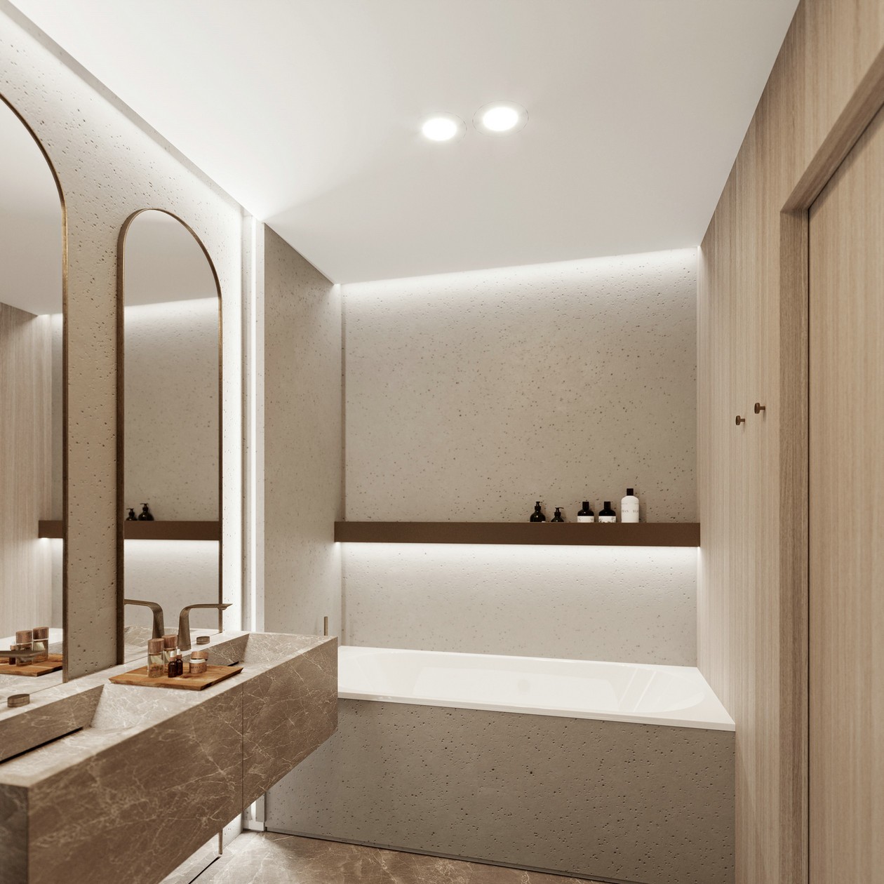 圆润流畅的线条构建出舒适的住宅空间-16