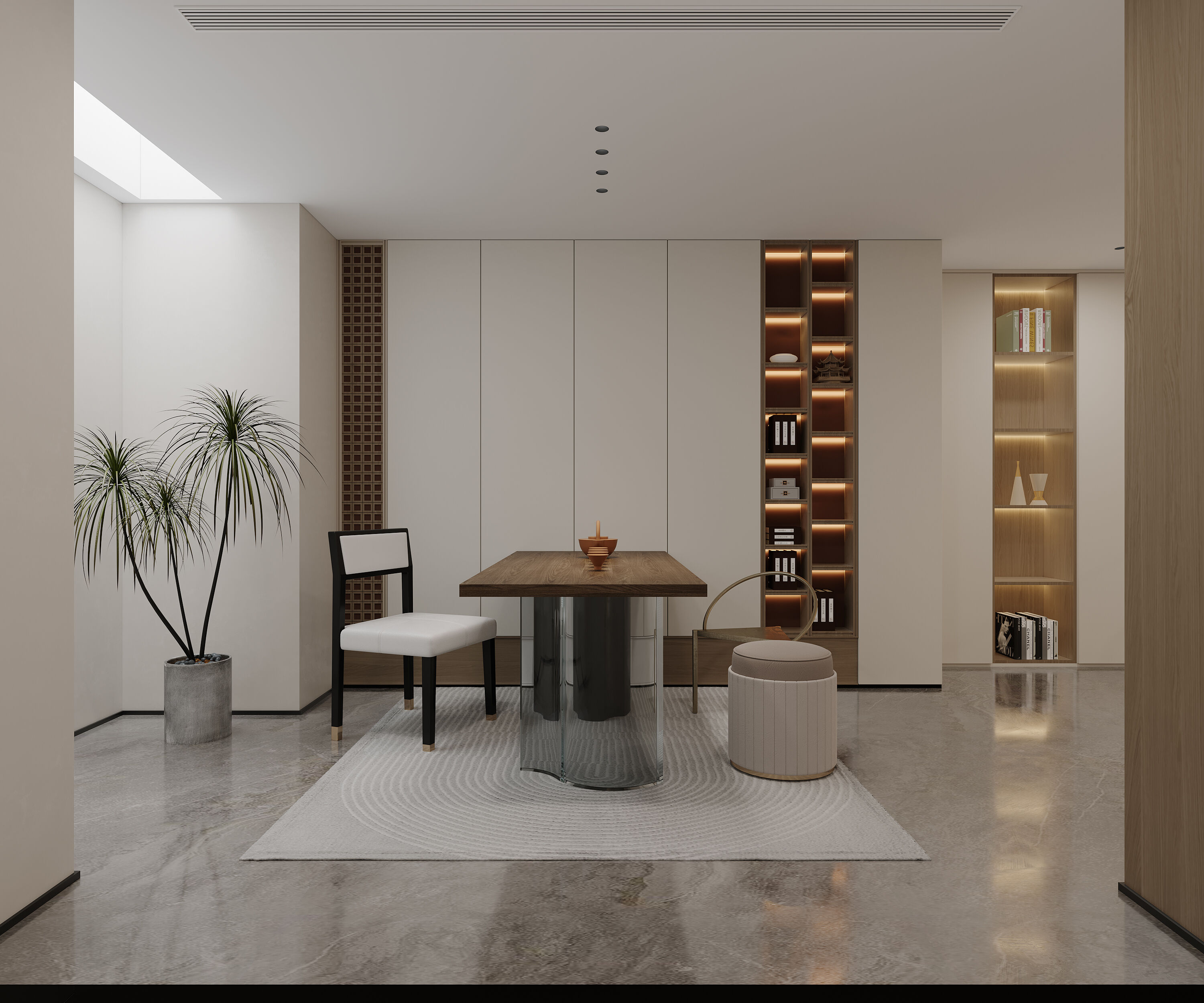 现代风格挑空别墅-7