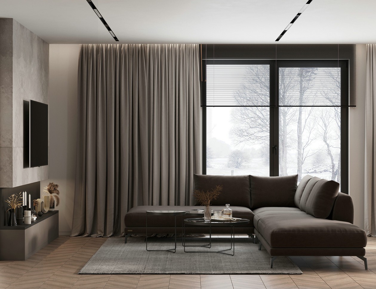 灰色系空间设计-0