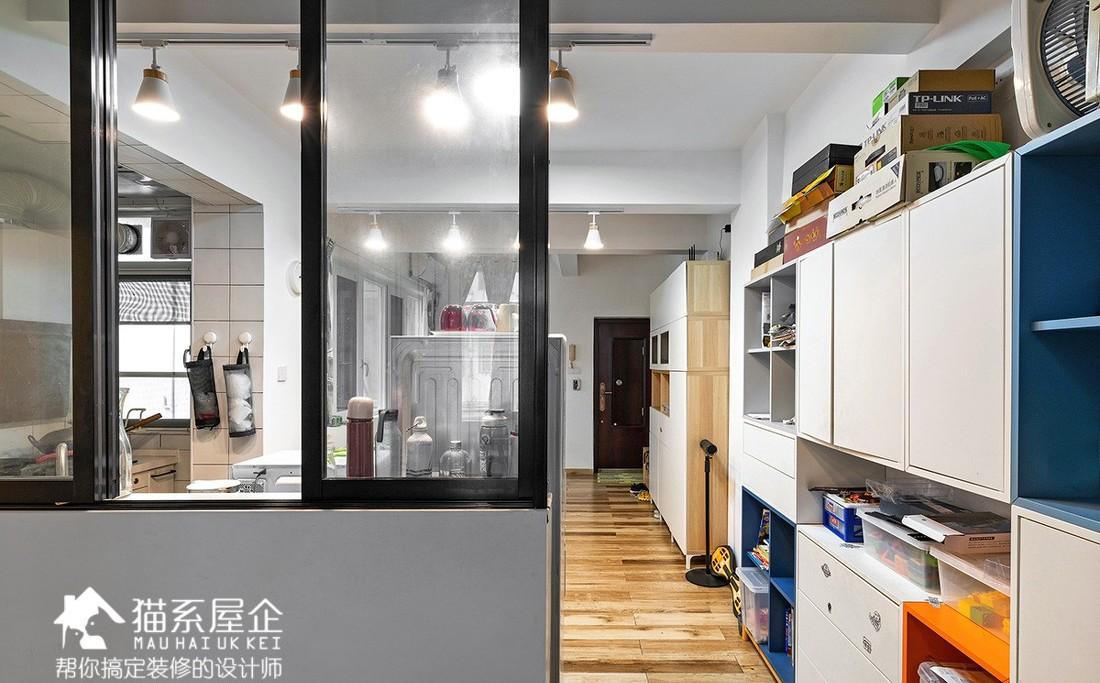 55㎡“猫系屋企”变身二宝家庭乐园，巧改户型实现空间利用最大化-33