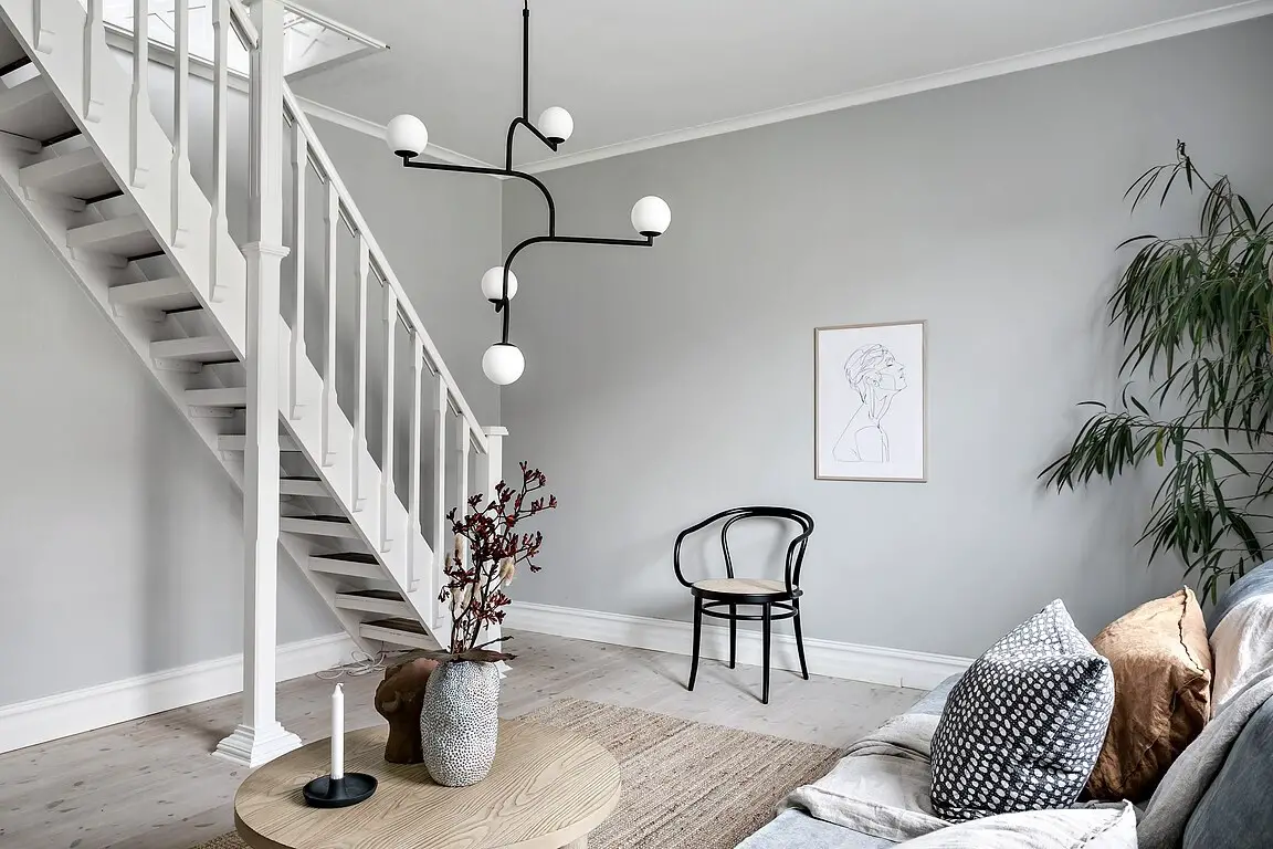 瑞典 59 平米城市阁楼公寓，打造温馨城市避风港-6