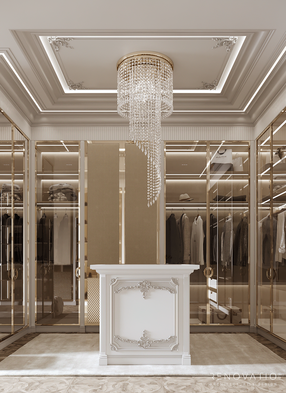 Anastasiya Gushchina丨别墅丨CLASSIC WARDROBE DESIGN-5