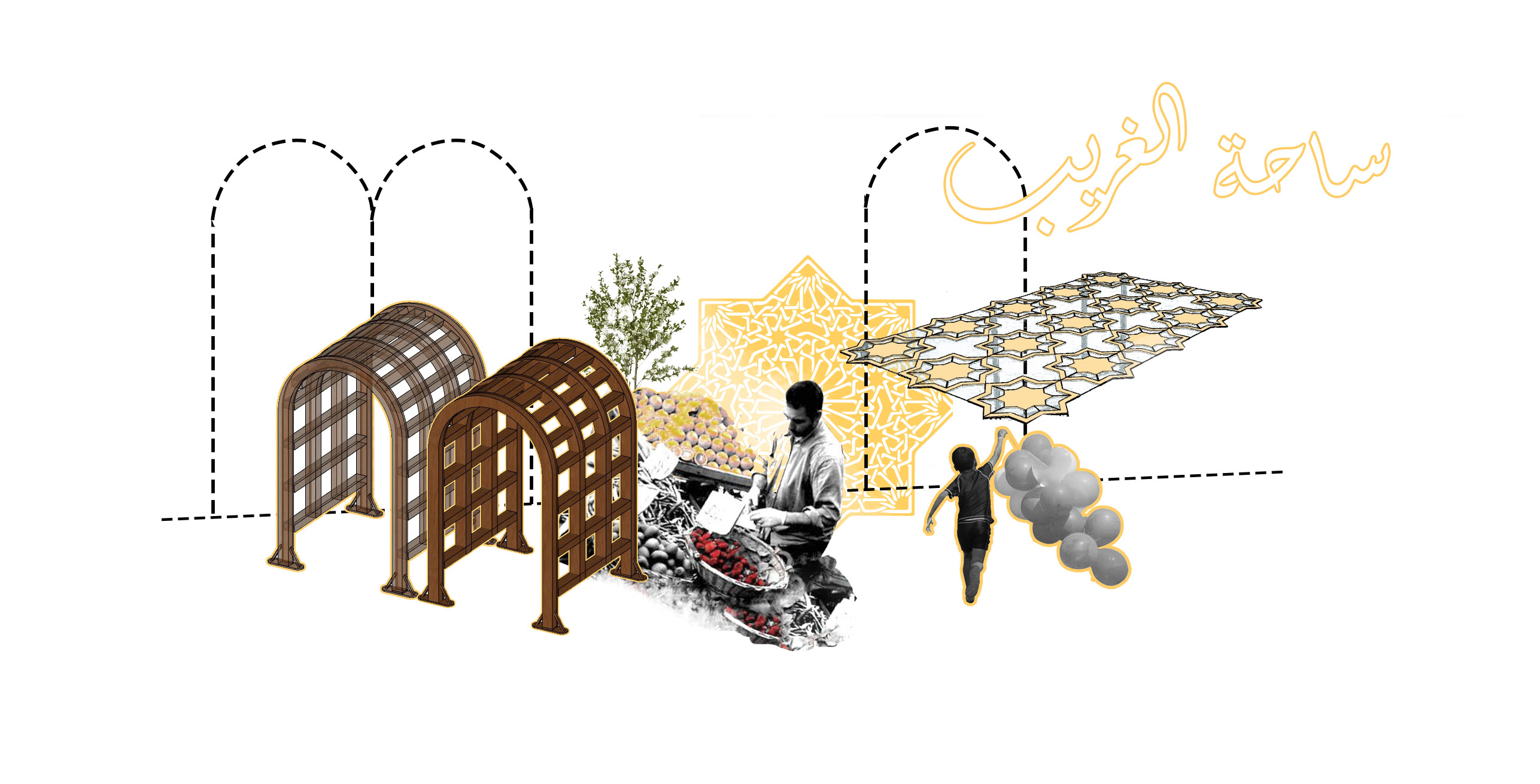 ميت عقبة 地区 ساحة الغريب 广场重新规划-1