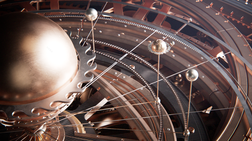 星盘;占星仪 (注:星盘和占星仪在不同语境下都有可能是The Astrolabe准确的对应,这里按照约束无法只提供一个唯一答案,你可以根据具体语境进一步明确需求) -4