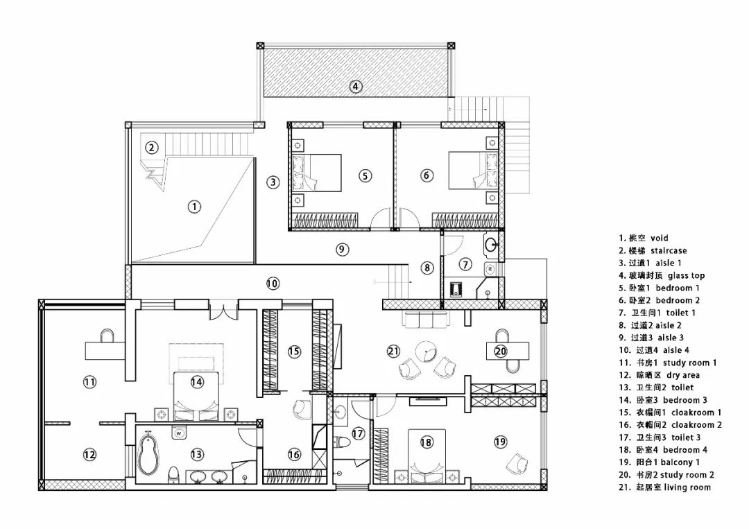 北京顺义“内外共生”别墅 | 打破 LDK 格局，实现空间自由与宁静-205