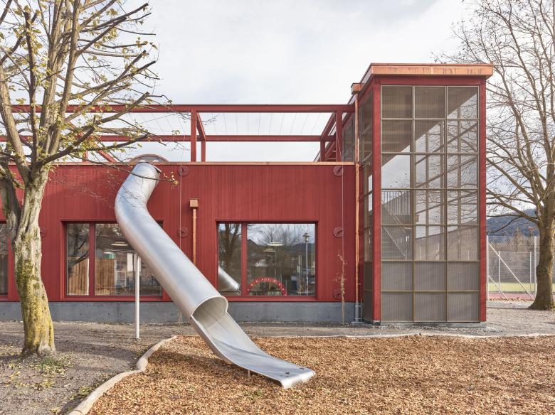 Müller Mantel Architekten ETH SIA丨Neubau Dreifachkindergarten - Schulanlage Eischachen Malters丨瑞士-6
