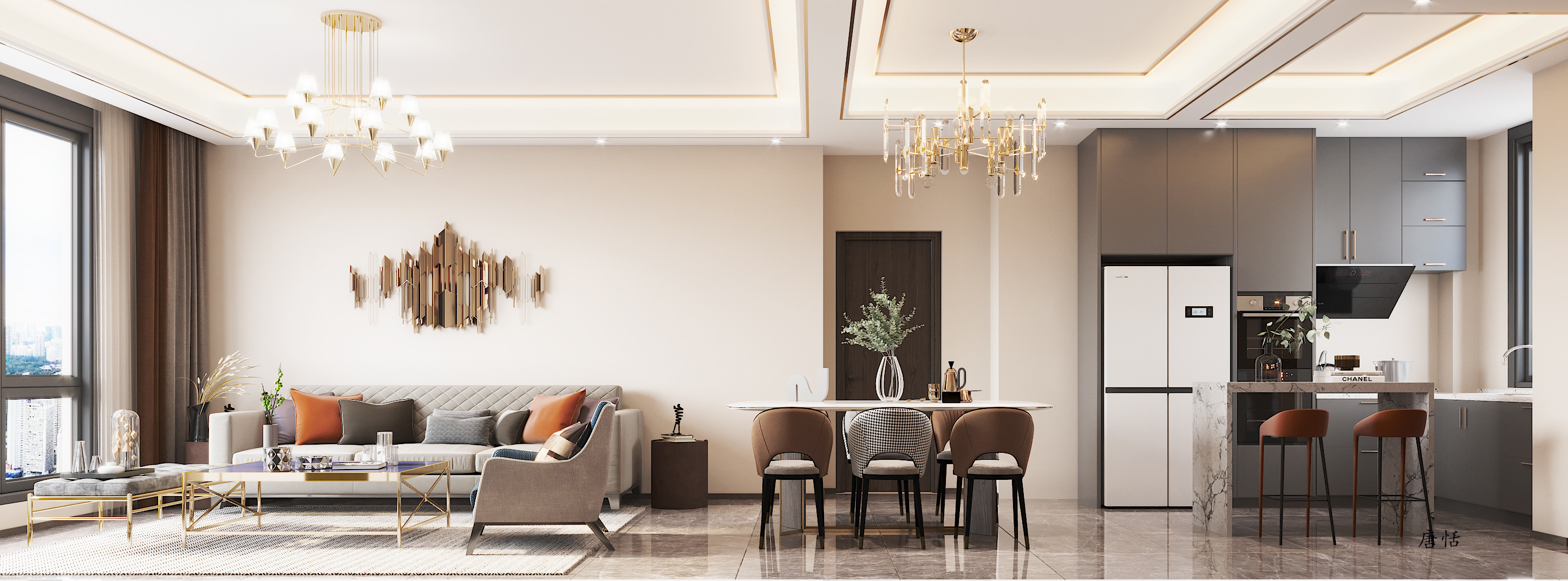 现代轻奢生活态度室内设计-7