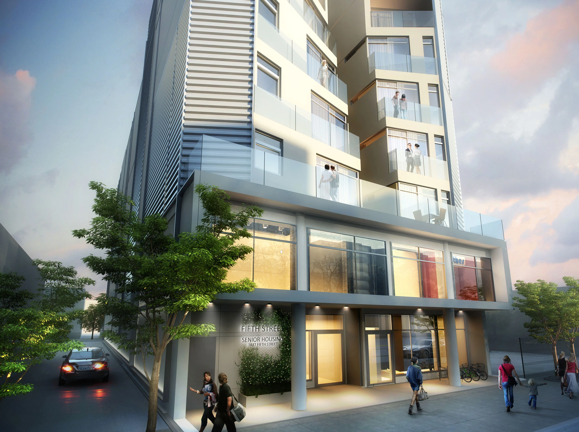 圣塔莫尼卡市中心的创新老年人住宅设计丨美国加利福尼亚丨Michael W. Folonis Architects-12