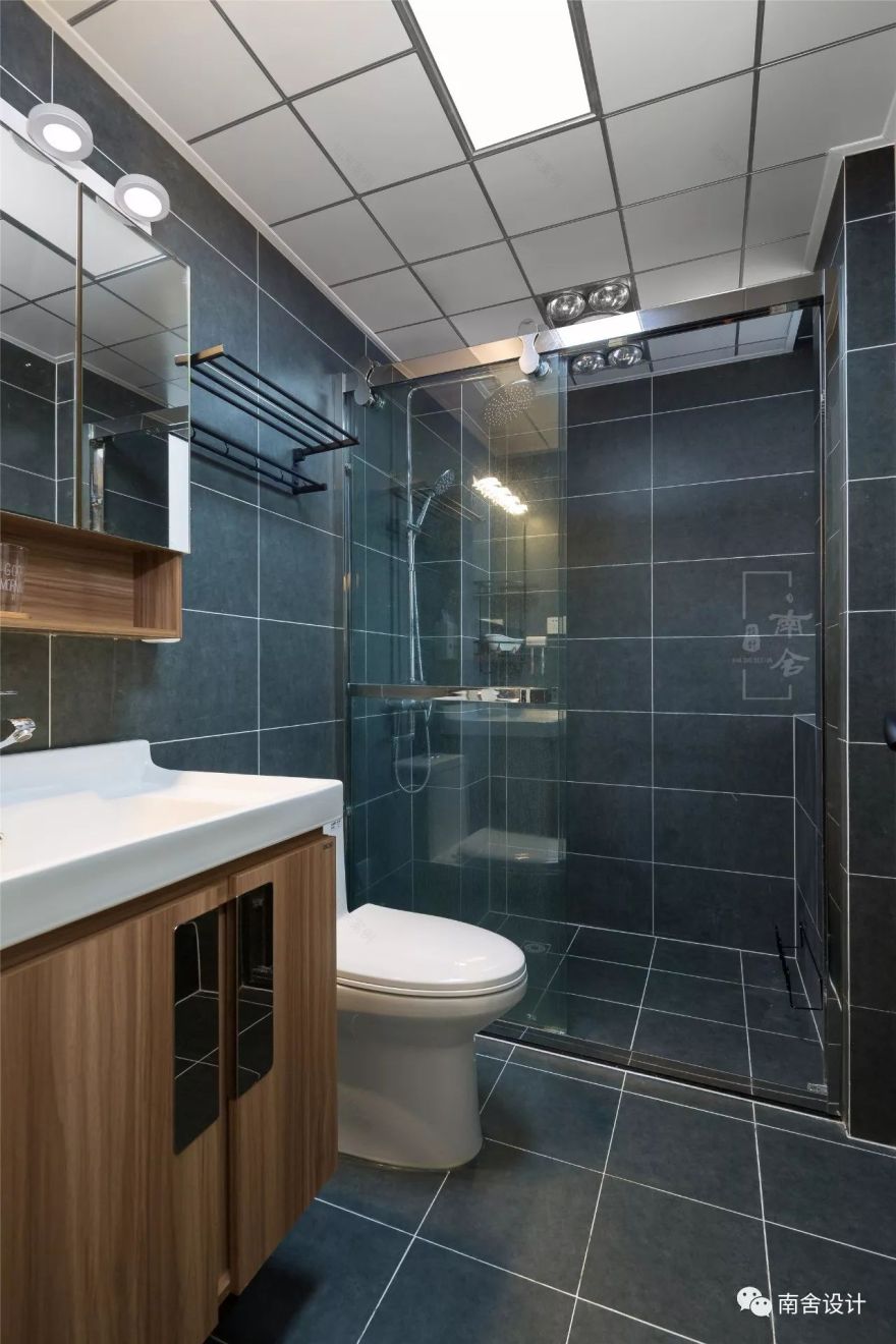 南舍空间设计新作《三原色》——旭日上城二期北欧风实景-49