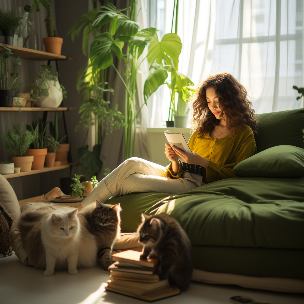 黄绿搭配空间-7