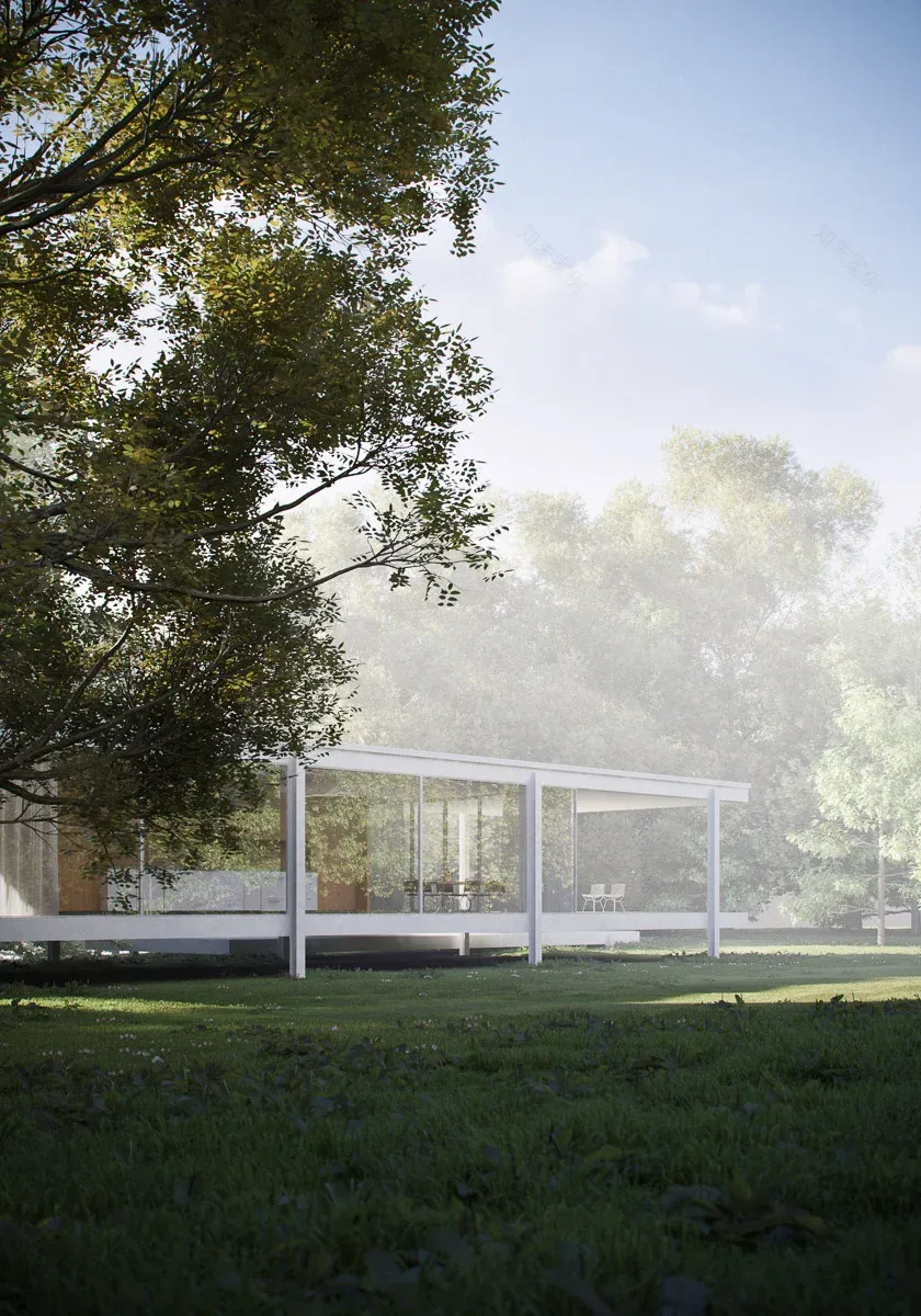 Farnsworth House(范斯沃斯住宅)丨Mies van der Rohe(密斯·凡·德·罗)-3