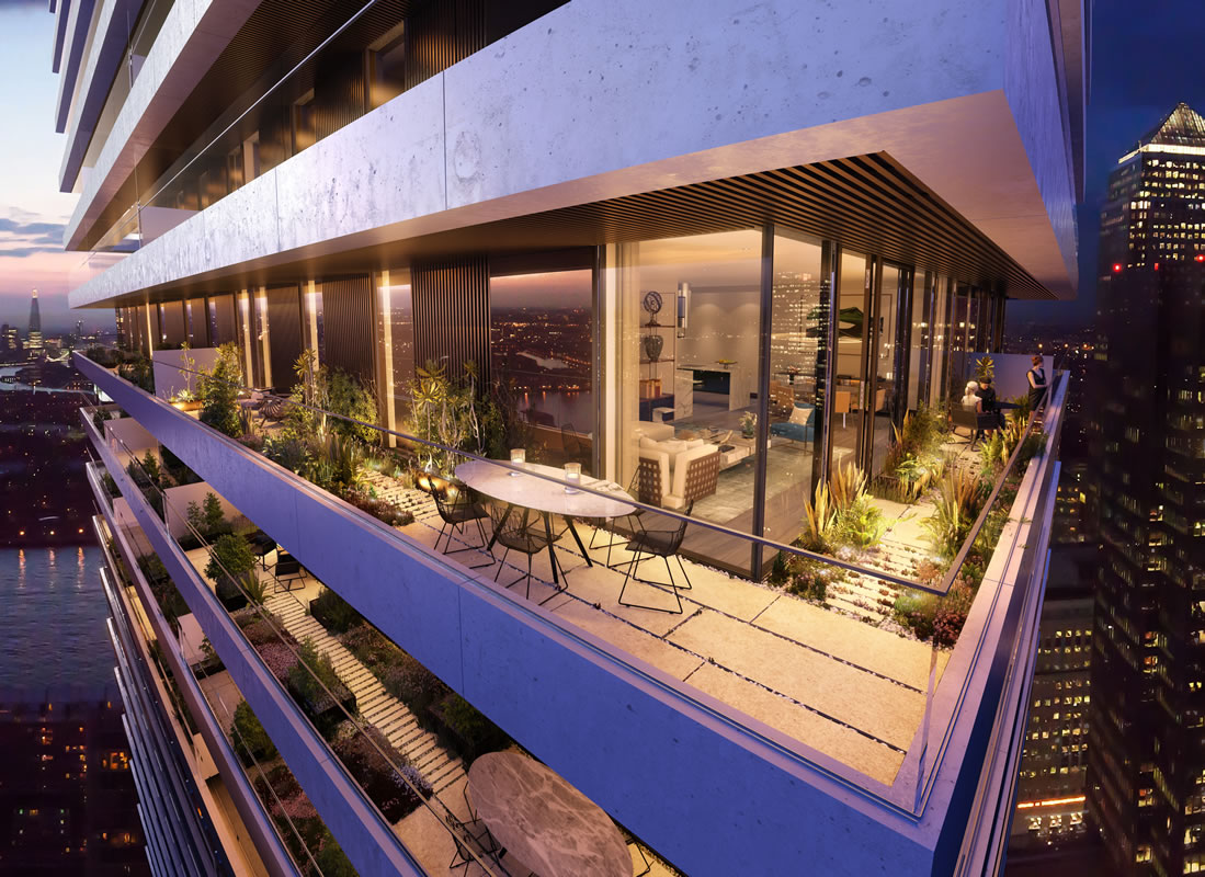 伦敦沃迪恩住宅楼——现代与自然的完美融合-0