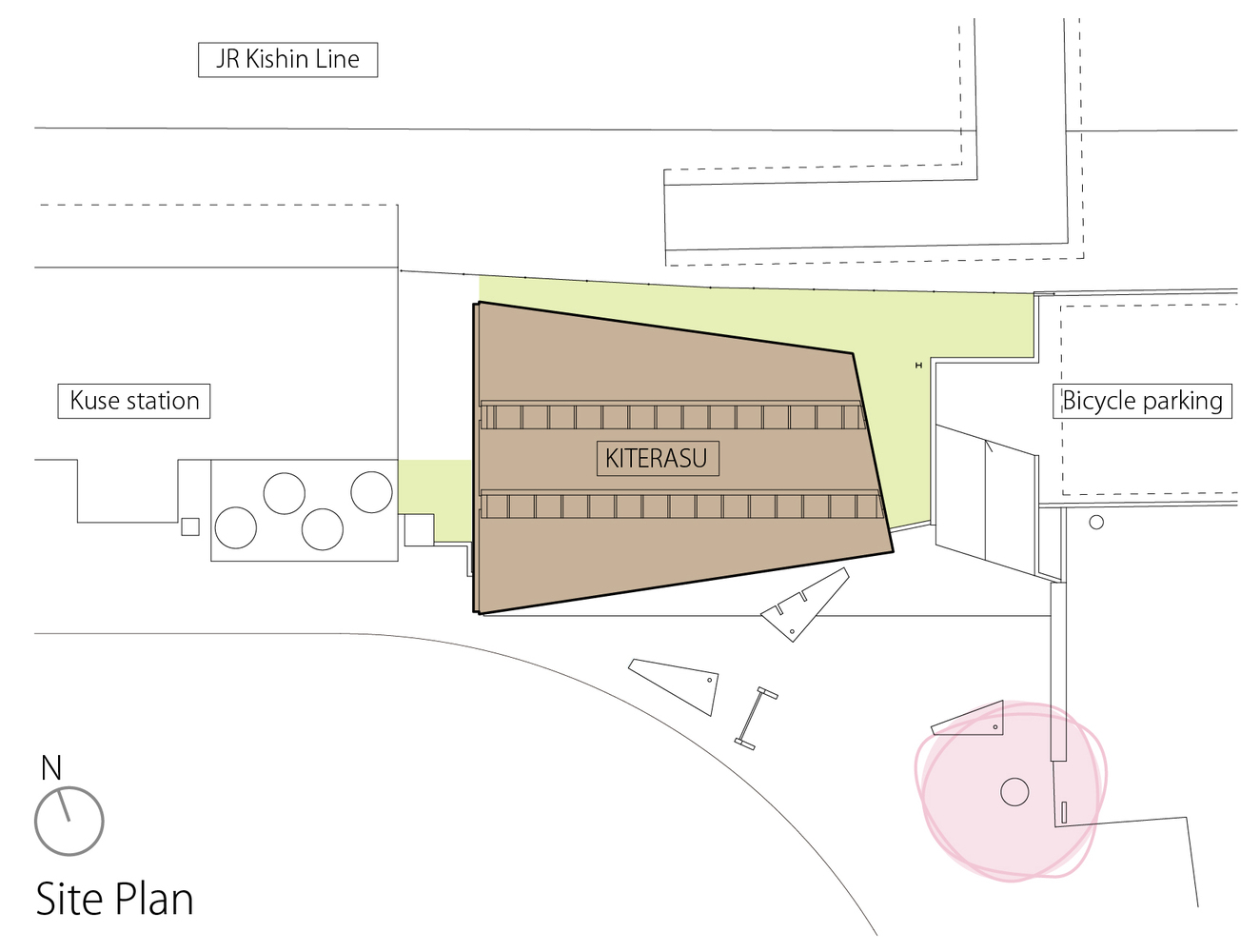 KITERASU Model CLT Building at Kuse Station  ofa-46