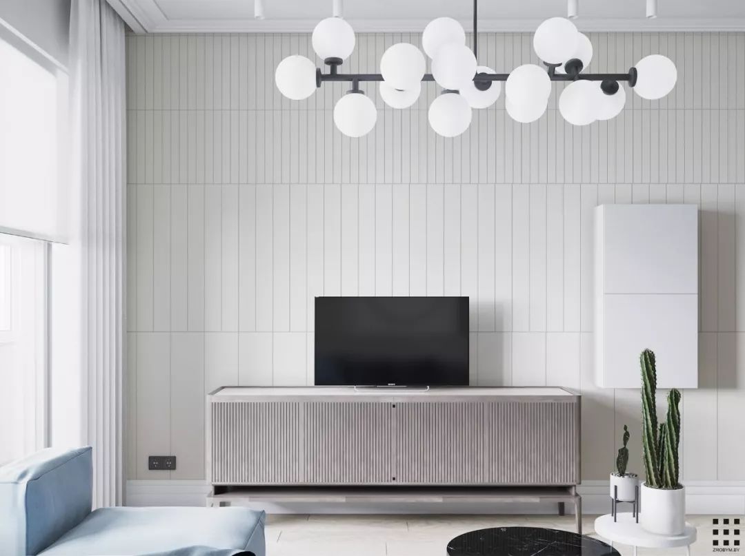 极简北欧风公寓设计，空间元素增添艺术风味-11