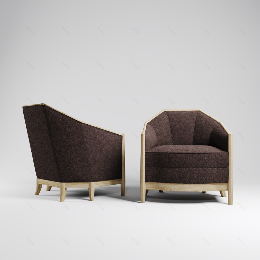 椅子 3D 建模与渲染丨美国-16