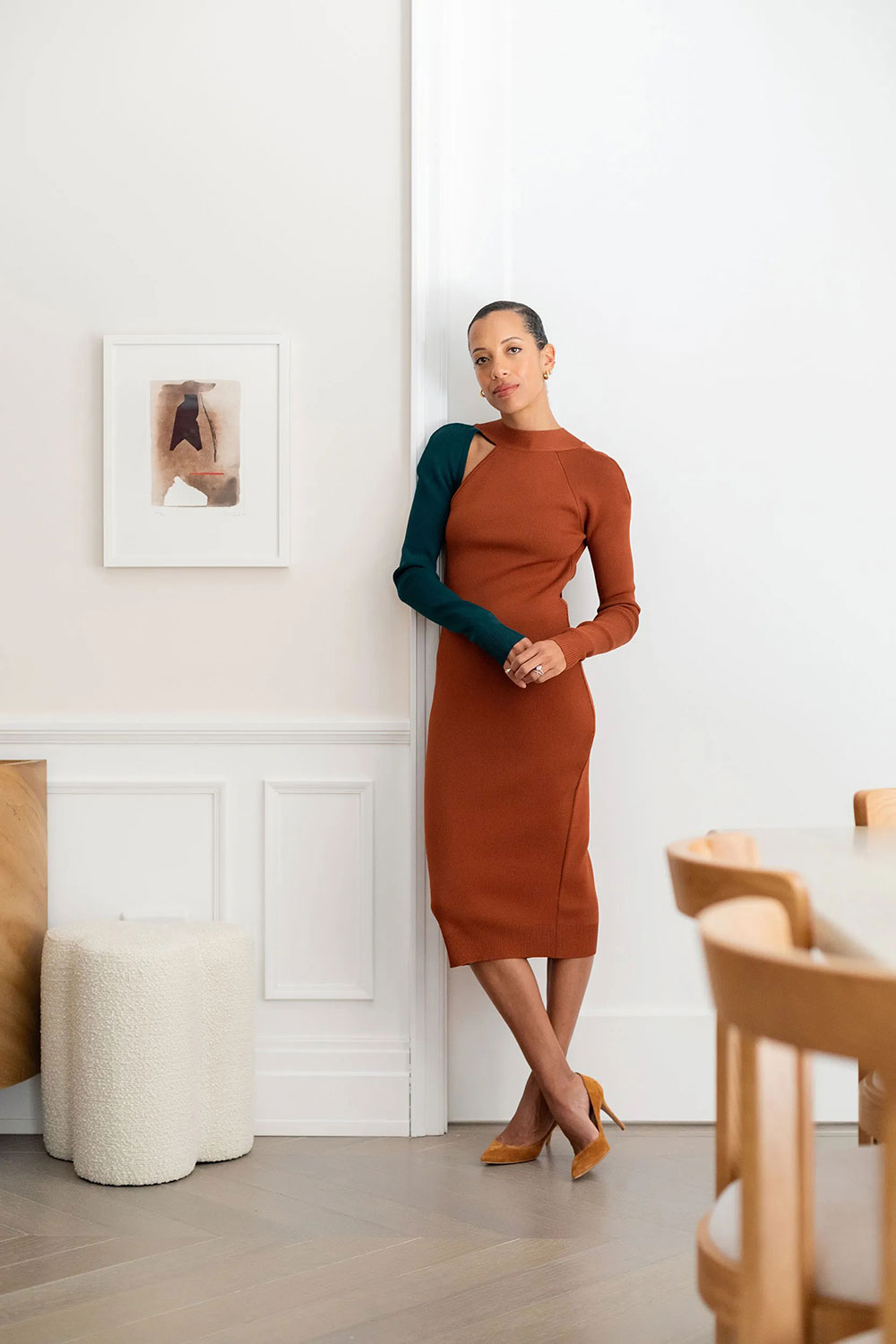 纽约时尚设计师的柔美公寓设计-12