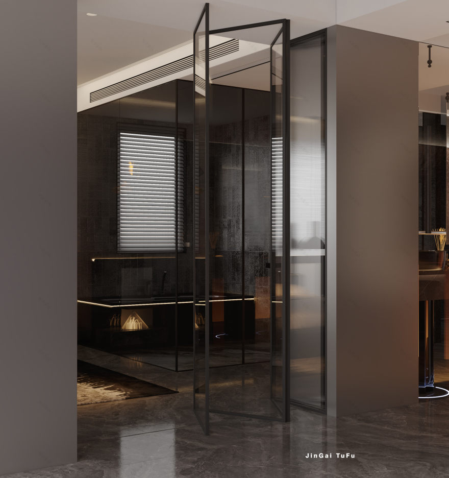 简约黑白灰调主卧设计丨图夫 x 金该-13