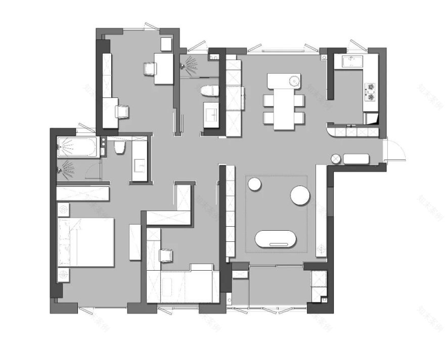 现代混搭风家居,打造元气满满的三口之家-28