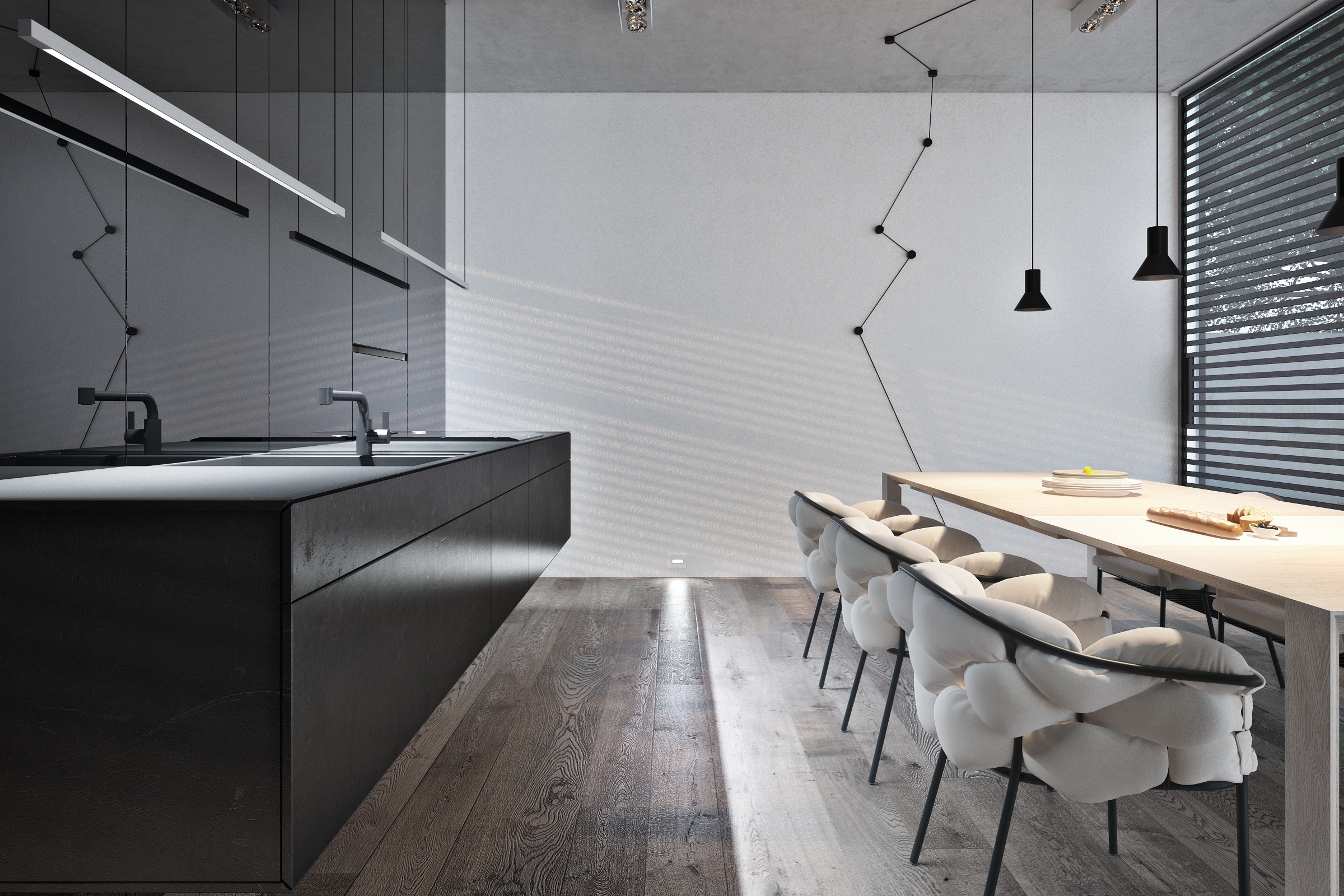 为一对年轻夫妇建造的162平方米的私人住宅项目。-23