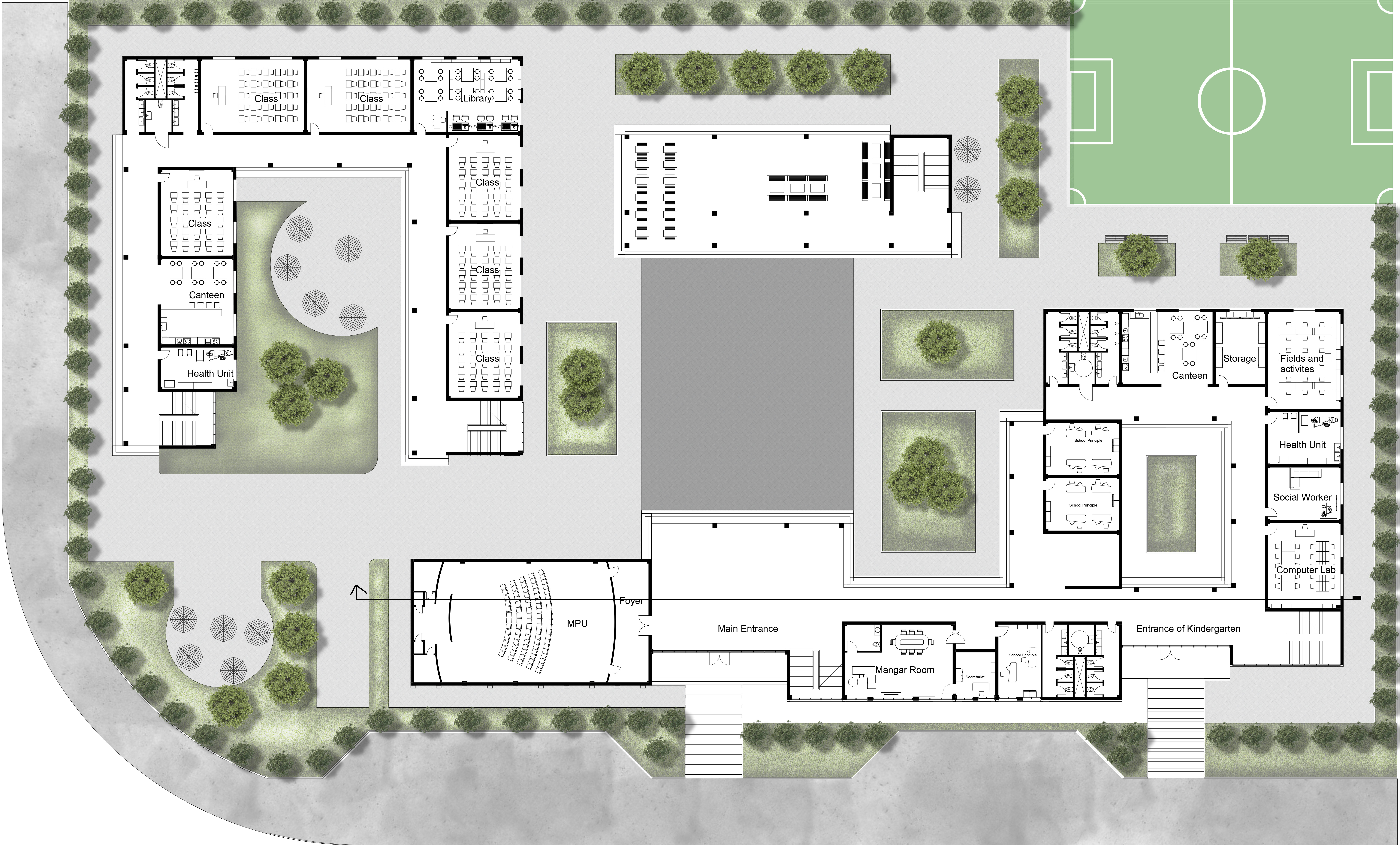AL  OFOQ实验学校相关建筑设计项目丨埃及丨开罗大学工程学院建筑系-8