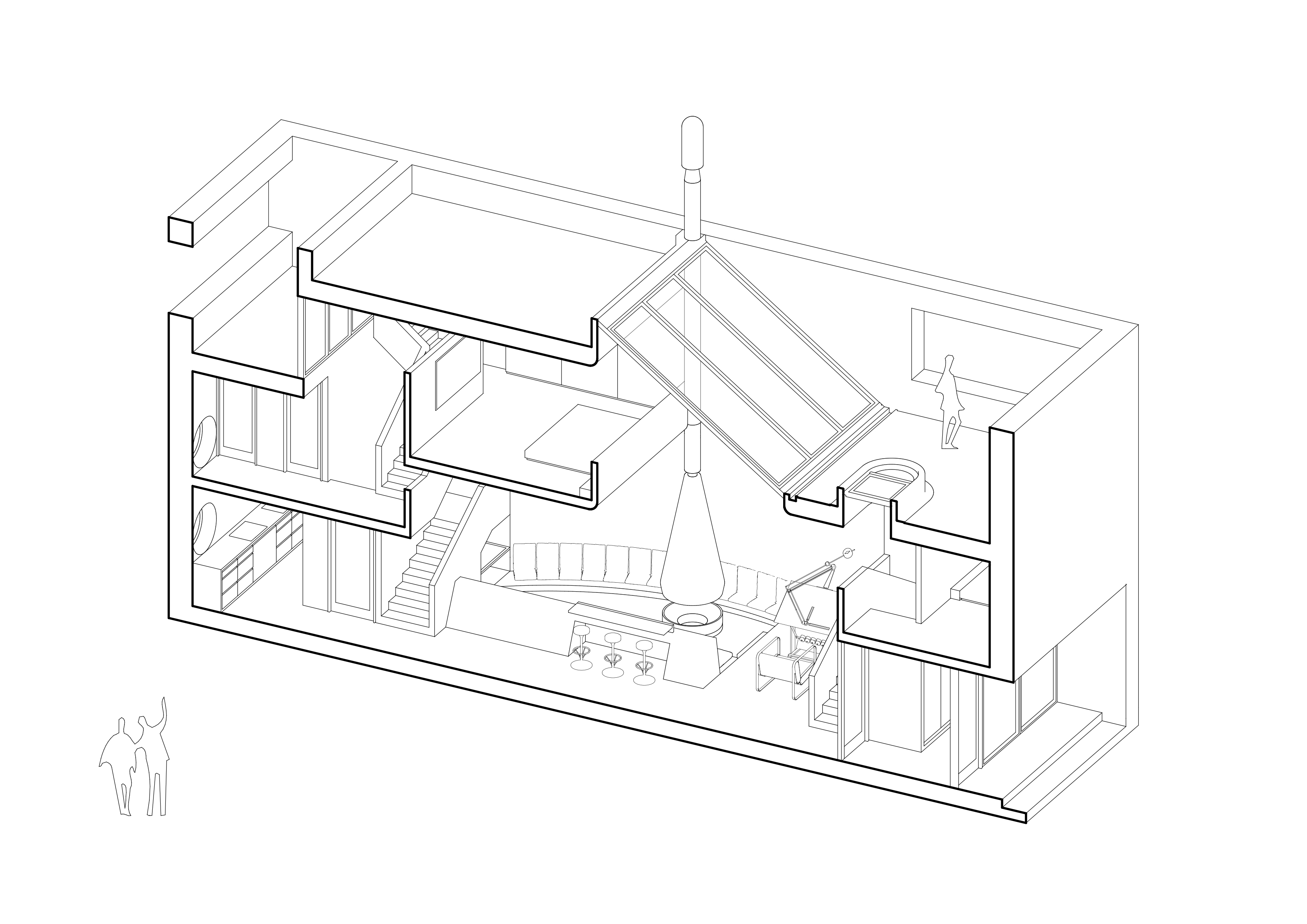 “铅笔盒”房屋设计丨日本东京丨Evgeniy Kolesnikov-11