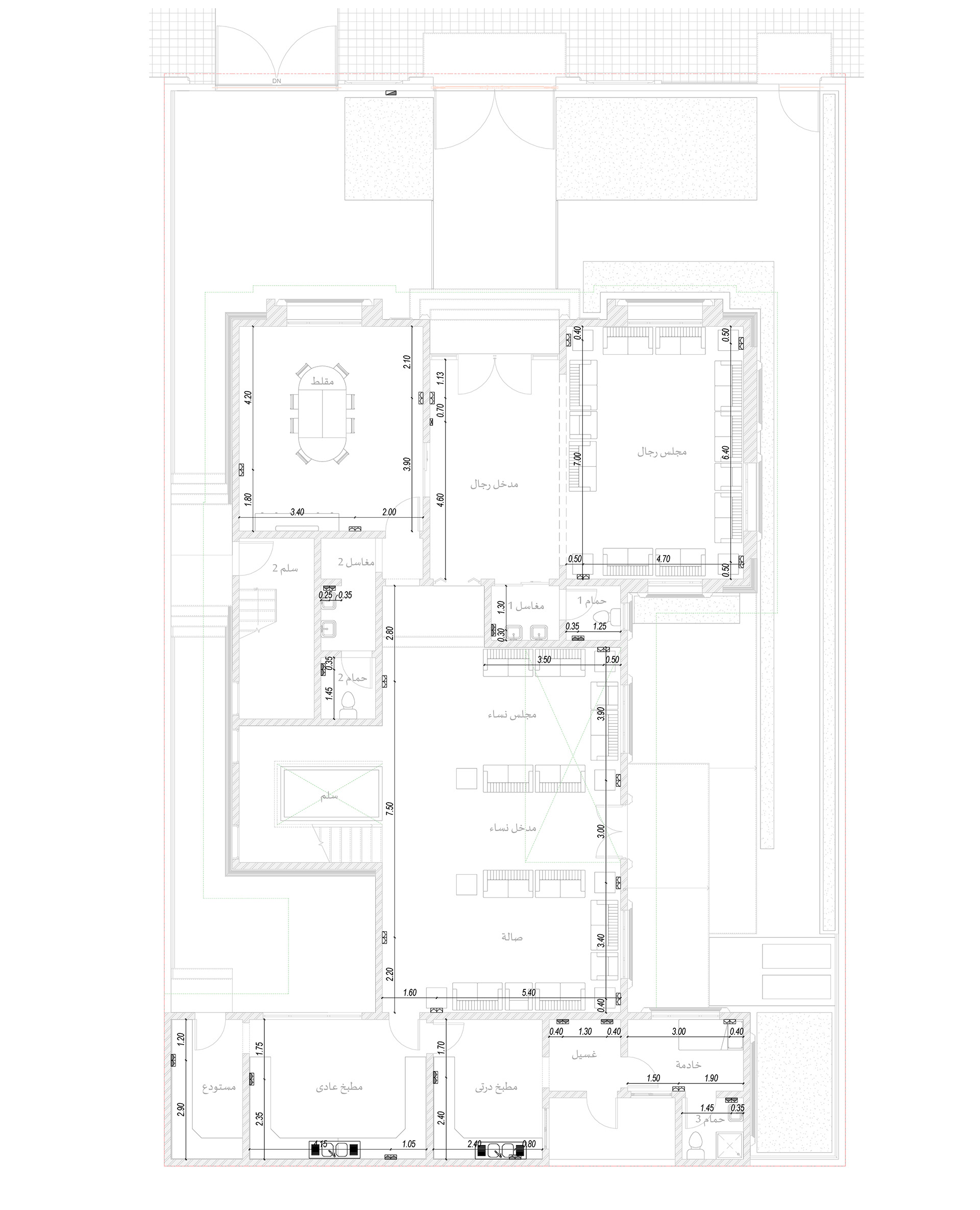 M·K· Classic Villa 室内外设计丨沙特阿拉伯丨Bariq Consultants-31