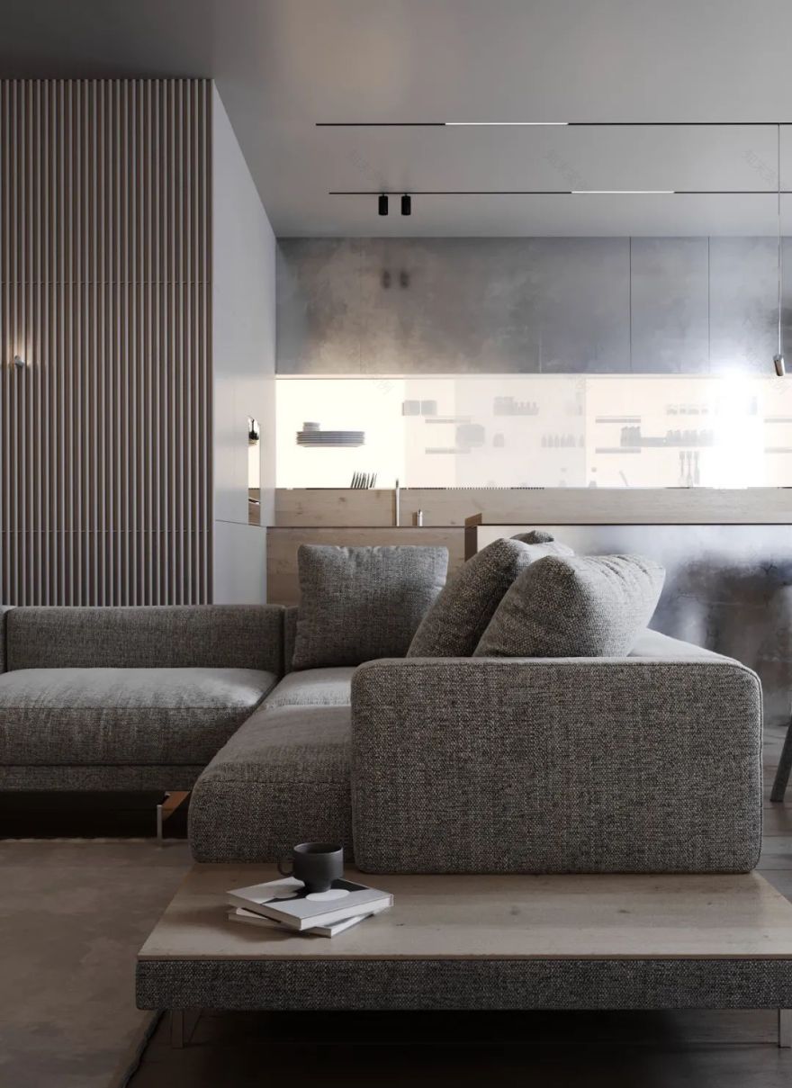 现代简约灰调空间设计-6