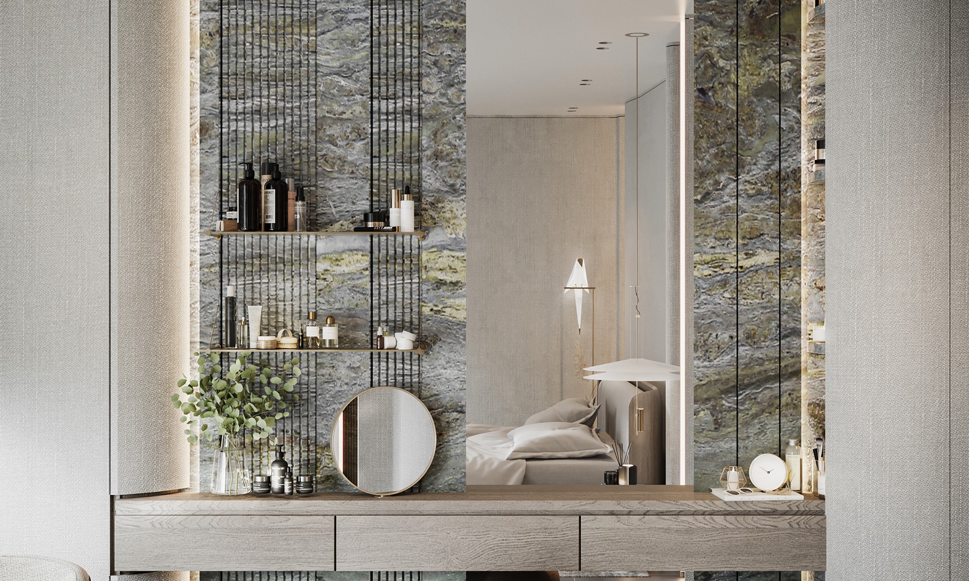 现代空间设计，石材系的完美应用！-46