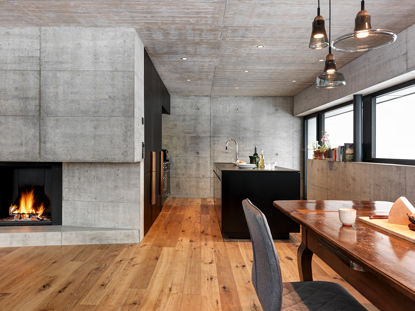 瑞士阿尔卑斯山间别墅（CHALET D·,SWITZERLAND）-10