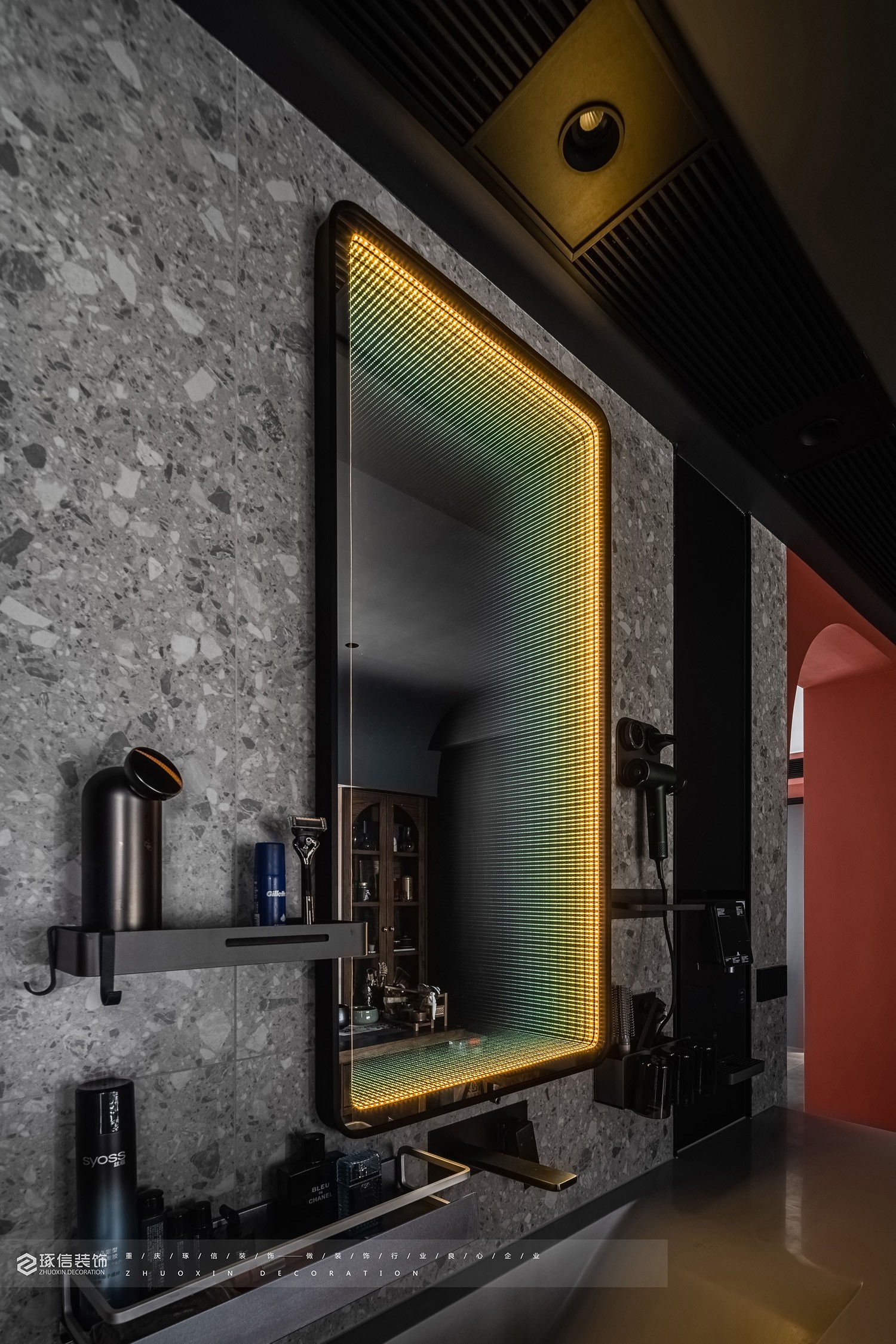 120 平现代风,黑红 cp 档丨琢信装饰-35