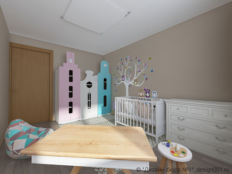 3 室 78 ㎡面板房 P  68 公寓室内设计丨俄罗斯莫斯科丨“Studio.one”室内设计工作室-19