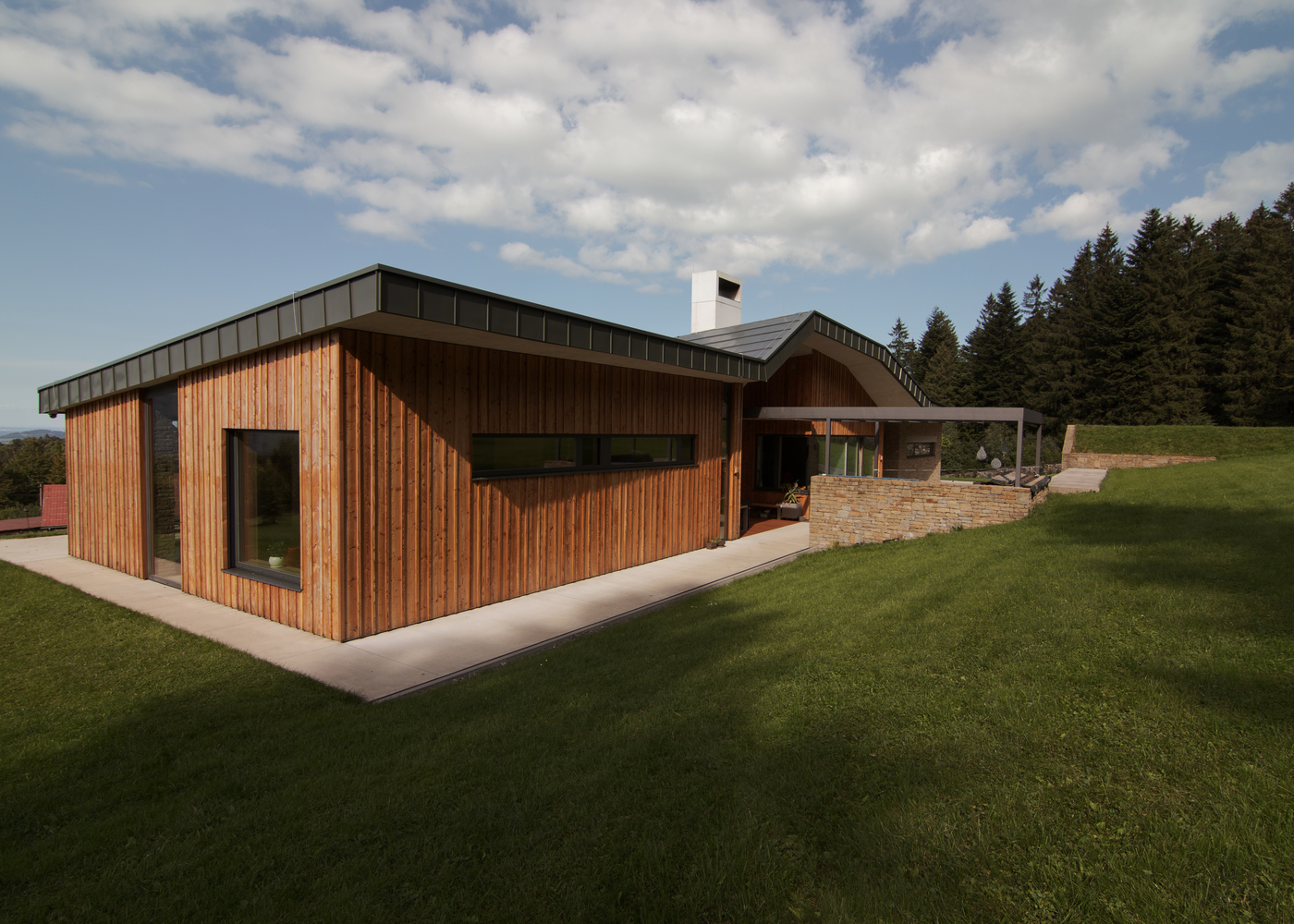 融合自然与现代的木石别墅丨捷克丨WMA architects-14