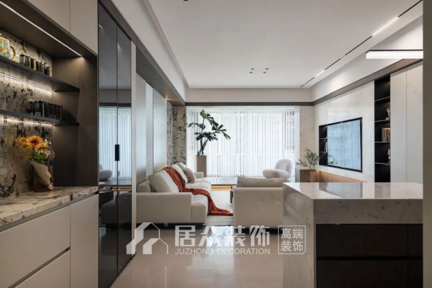 【居众实景作品】宝能城花园150㎡现代意式风:简约之处尽显优雅格调-51