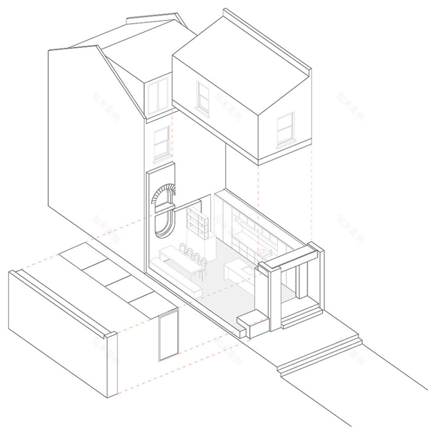 伦敦 Glyn 住宅野兽派风格改造-8