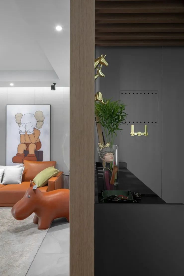 李叶打造 220 平现代家居,展现生活炽热与高级格调-23