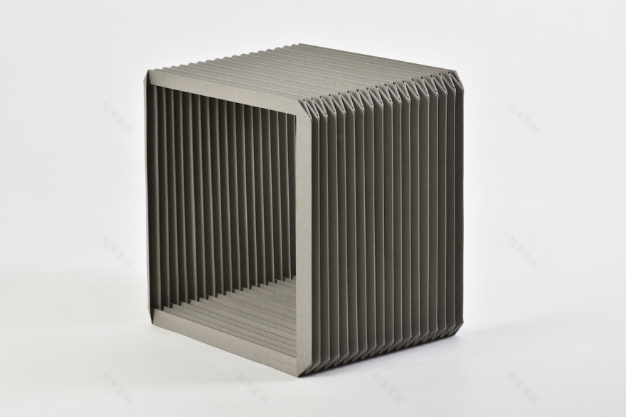 Oguchi 设计的褶皱纸板架和盒钟-20