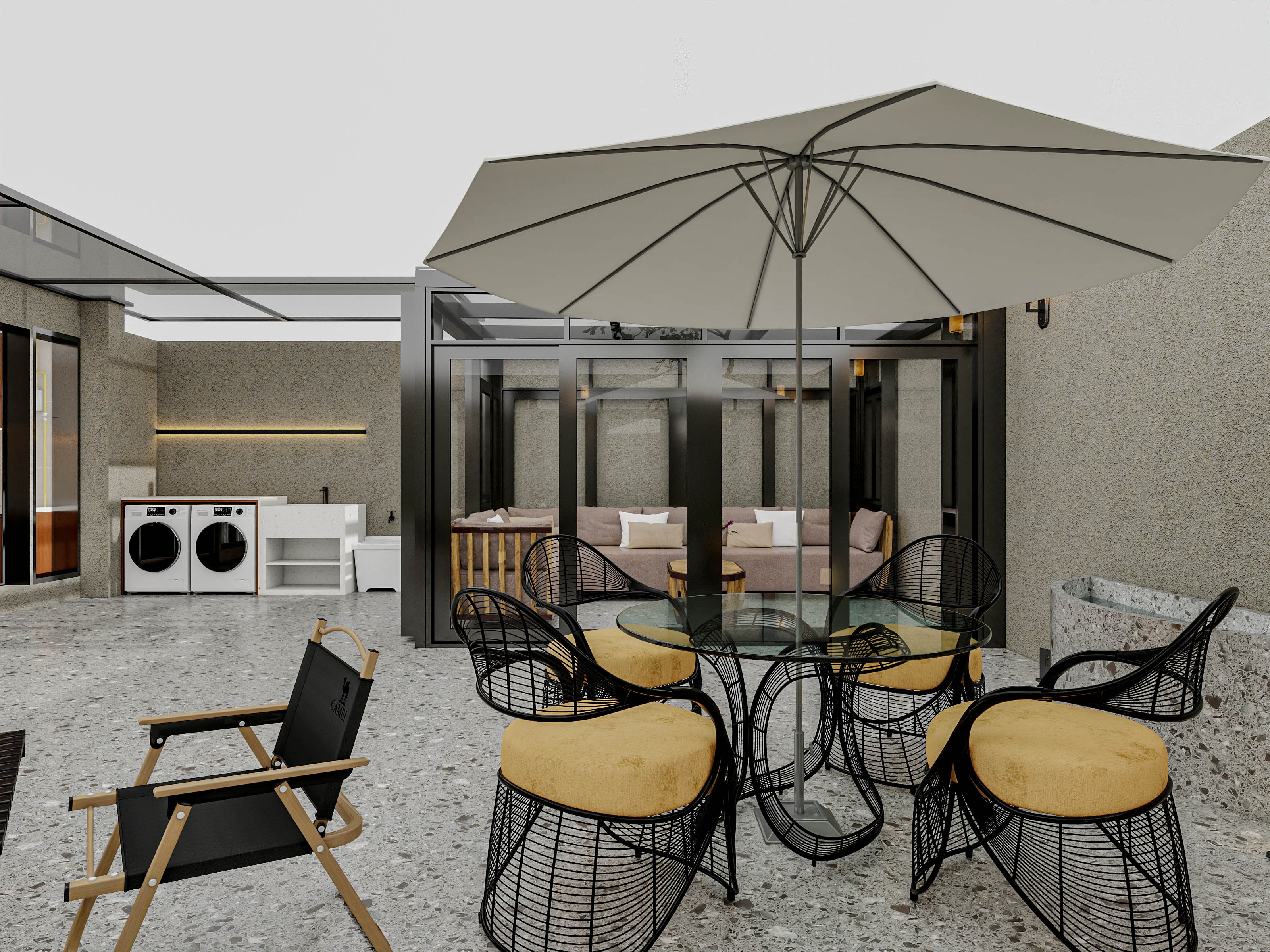 四川成都成都合院（376平方底跃简约中式三居室）-82