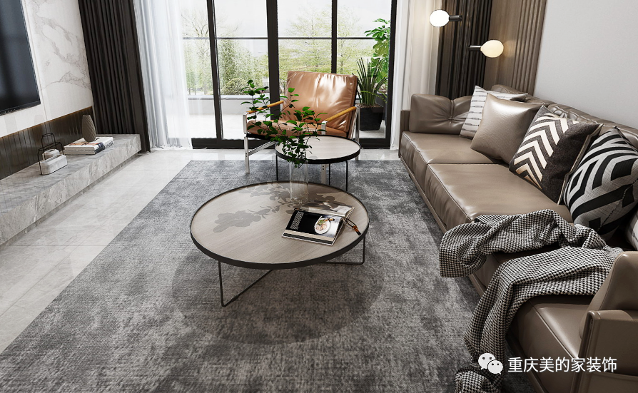 现代摩登家居,演绎高级灰与爱马仕橙的时尚碰撞-37