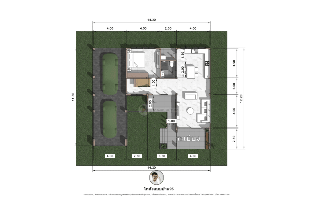 半层抬高式房屋P  1747现代设计房屋丨KODANG BAAB BAAN 95（โกดังแบบบ้าน）-27