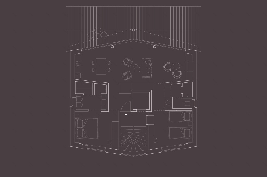 融合传统与当代的阿尔卑斯山间别墅 · Lari· Lodge丨意大利-59