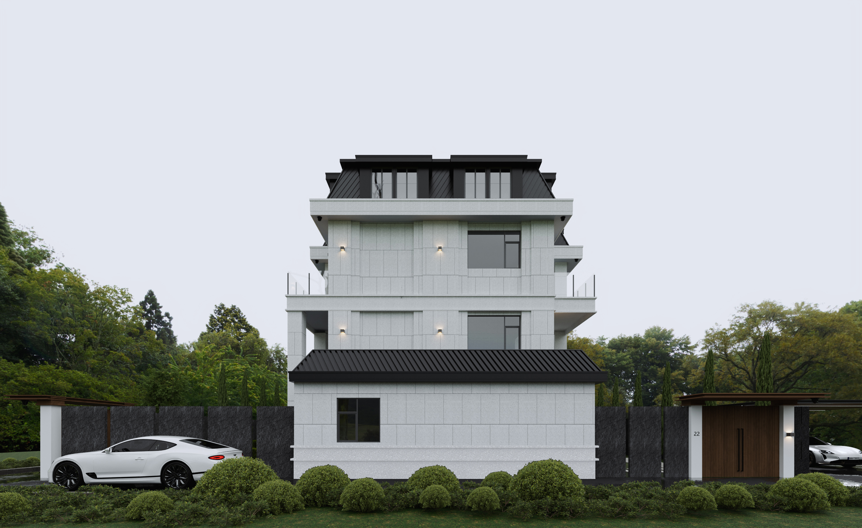 400平现代别墅 效果表现-40