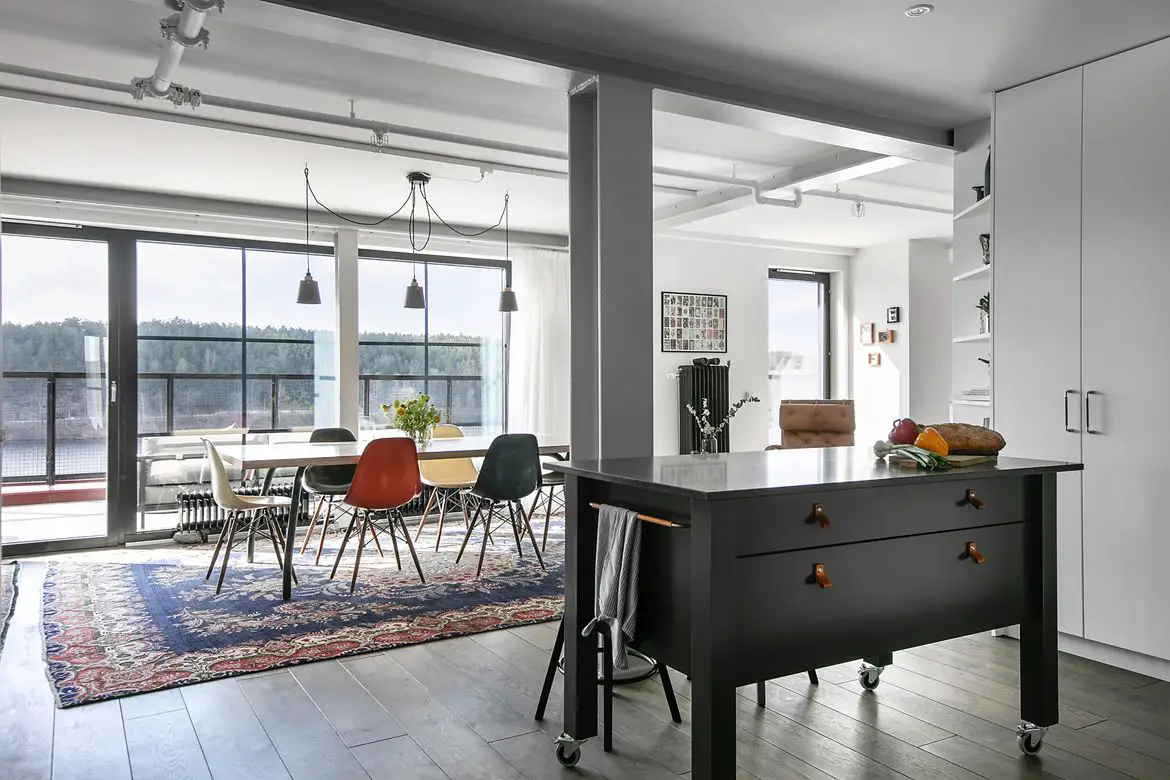 工业风湖景 Loft，经典且梦幻-3